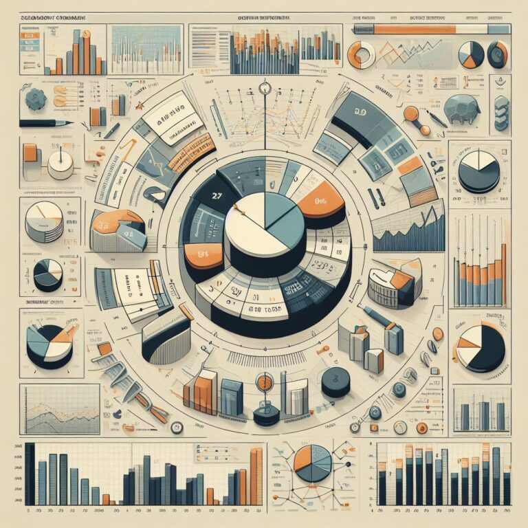 Infographic calculation of stock market seasonality charts